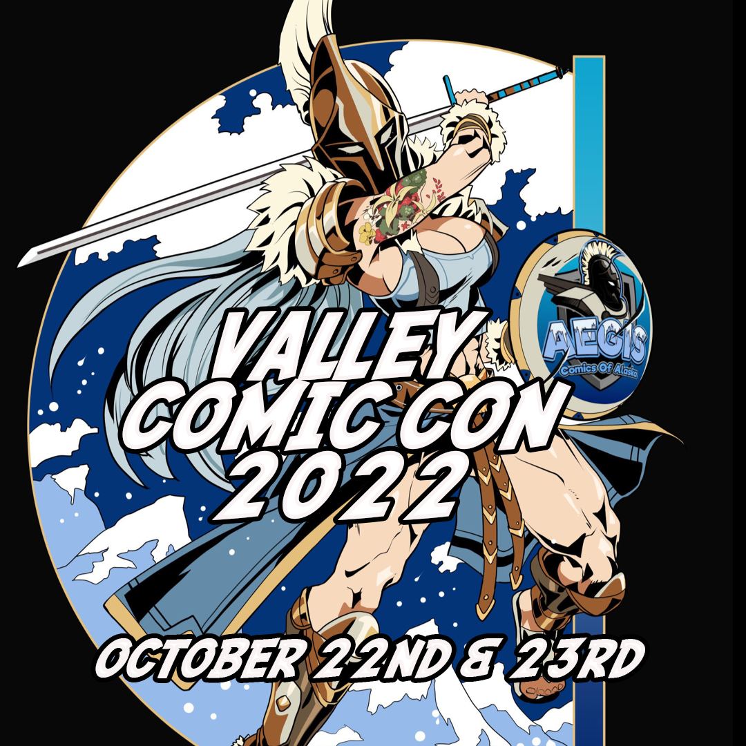 Valley Comic Con 2022 mascot art, October 22nd and 23rd